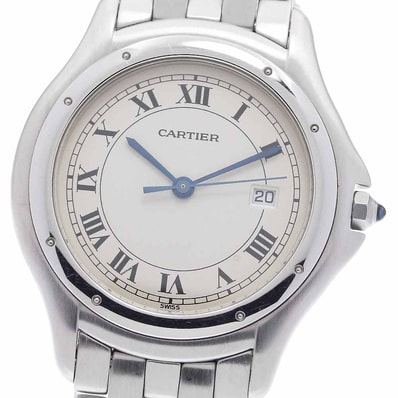 ★箱・保 カルティエ パンテール クーガーLM デイト メンズ 【中古】