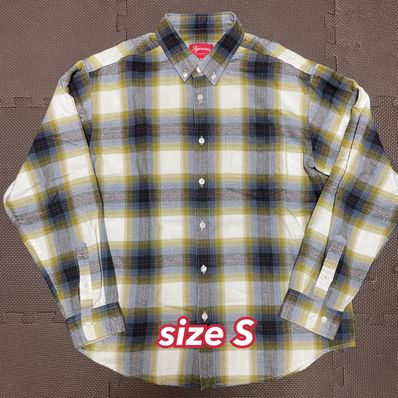 Supreme Brushed Plaid Flannel Shirt "Natural"