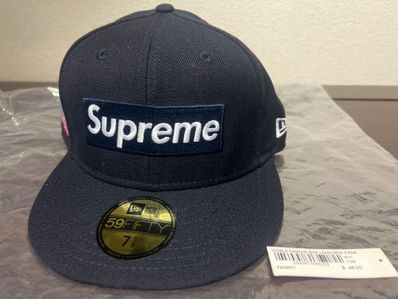 Supreme World Famous Box Logo New Era® "Navy"