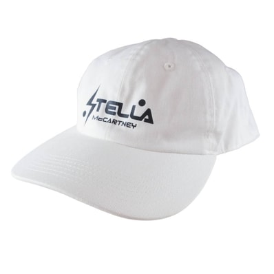 Stella McCartney ステラマッカートニー キャップ 6パネル ロゴ キャップ ホワイト系 M【美品】【中古】