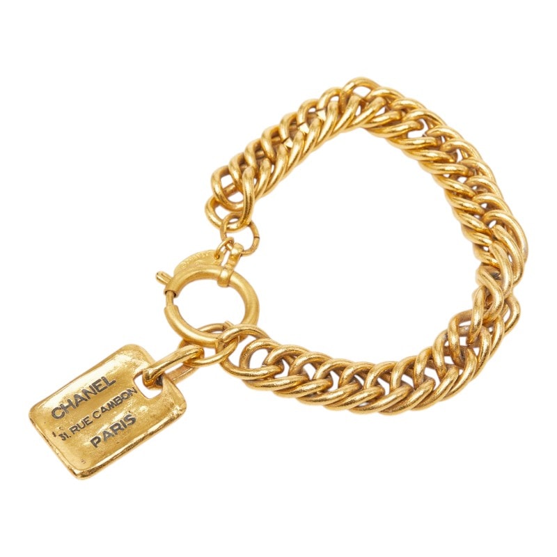 シャネル 31 RUE CAMBON ル カンボン ヴィンテージ チェーン ブレスレット ゴールド メッキ レディース CHANEL 【中古】