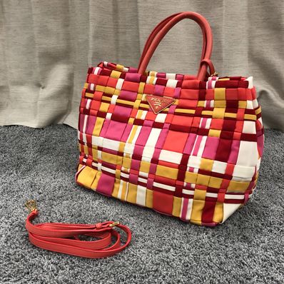 PRADA Tessuto Tote Bag "Multicolor"