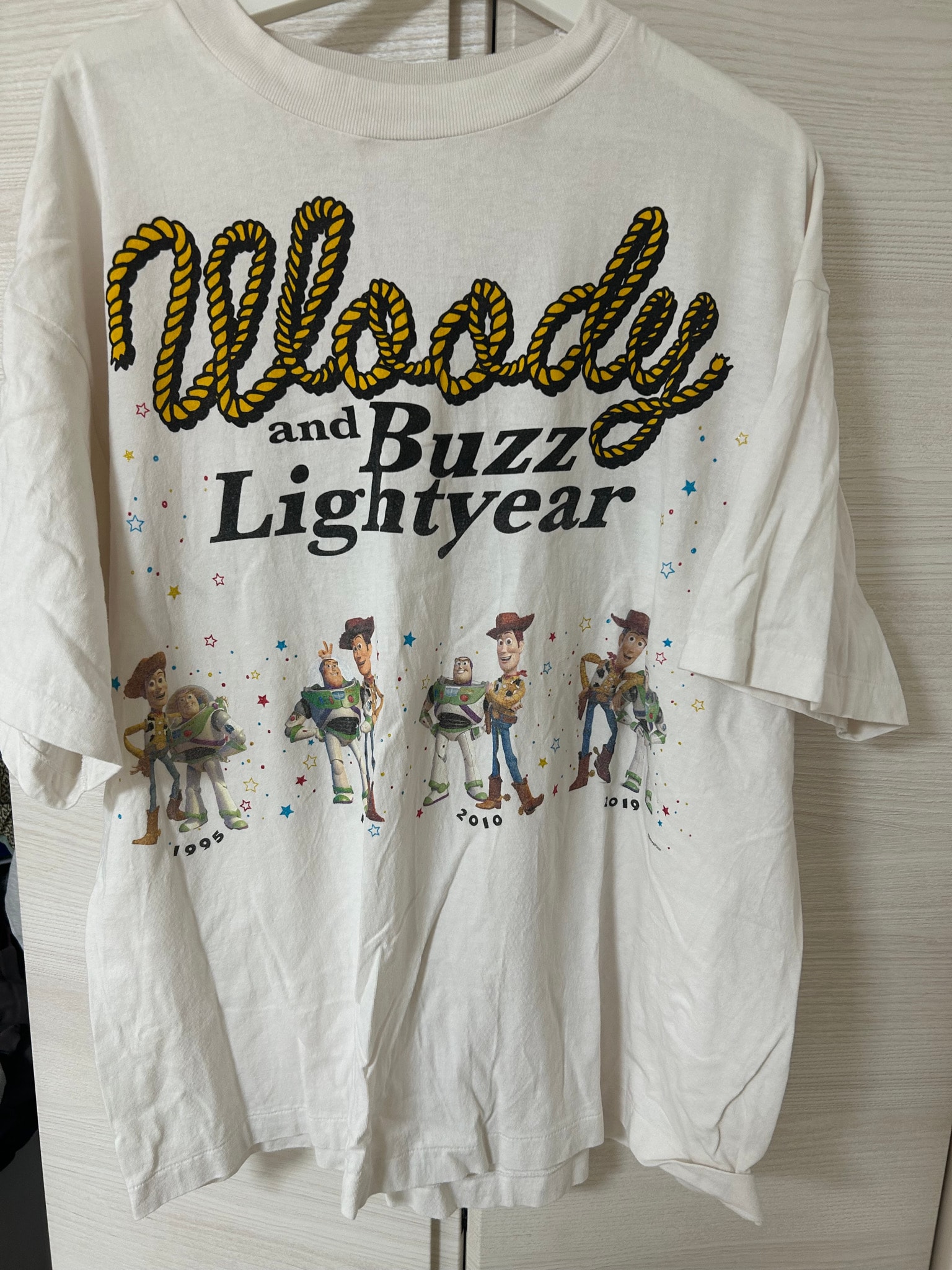 SAINT Mxxxxxx x Toy Story Pixar SS T-Shirt/Woody&Buzz "White"