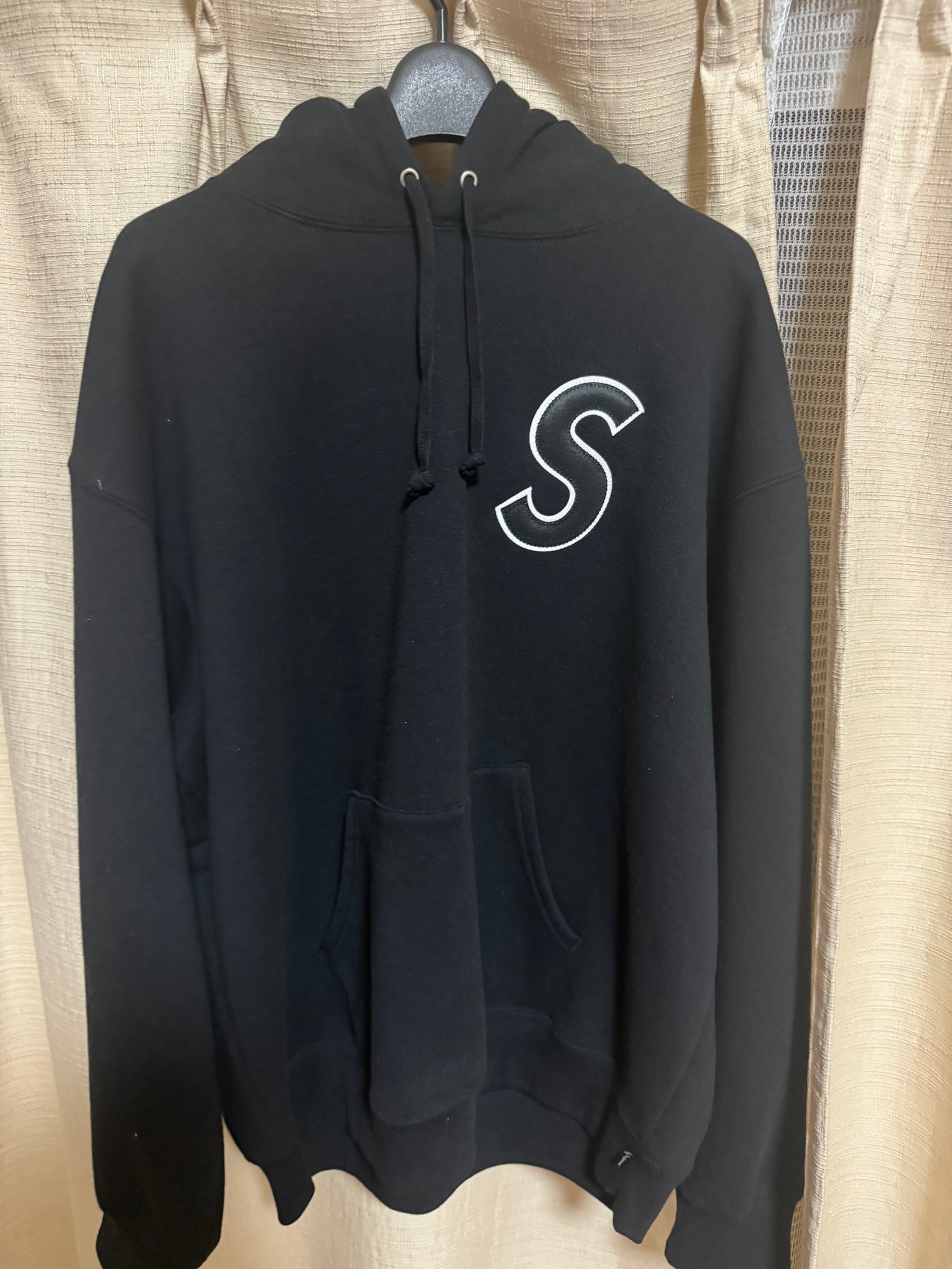 Supreme S Logo Hooded Sweatshirt "Black"