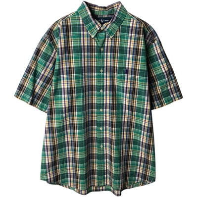 古着 ラルフローレン Ralph Lauren POLO RALPH LAUREN CLASSIC FIT 半袖 ボタンダウン チェックシャツ メンズXL相当/eaa637721