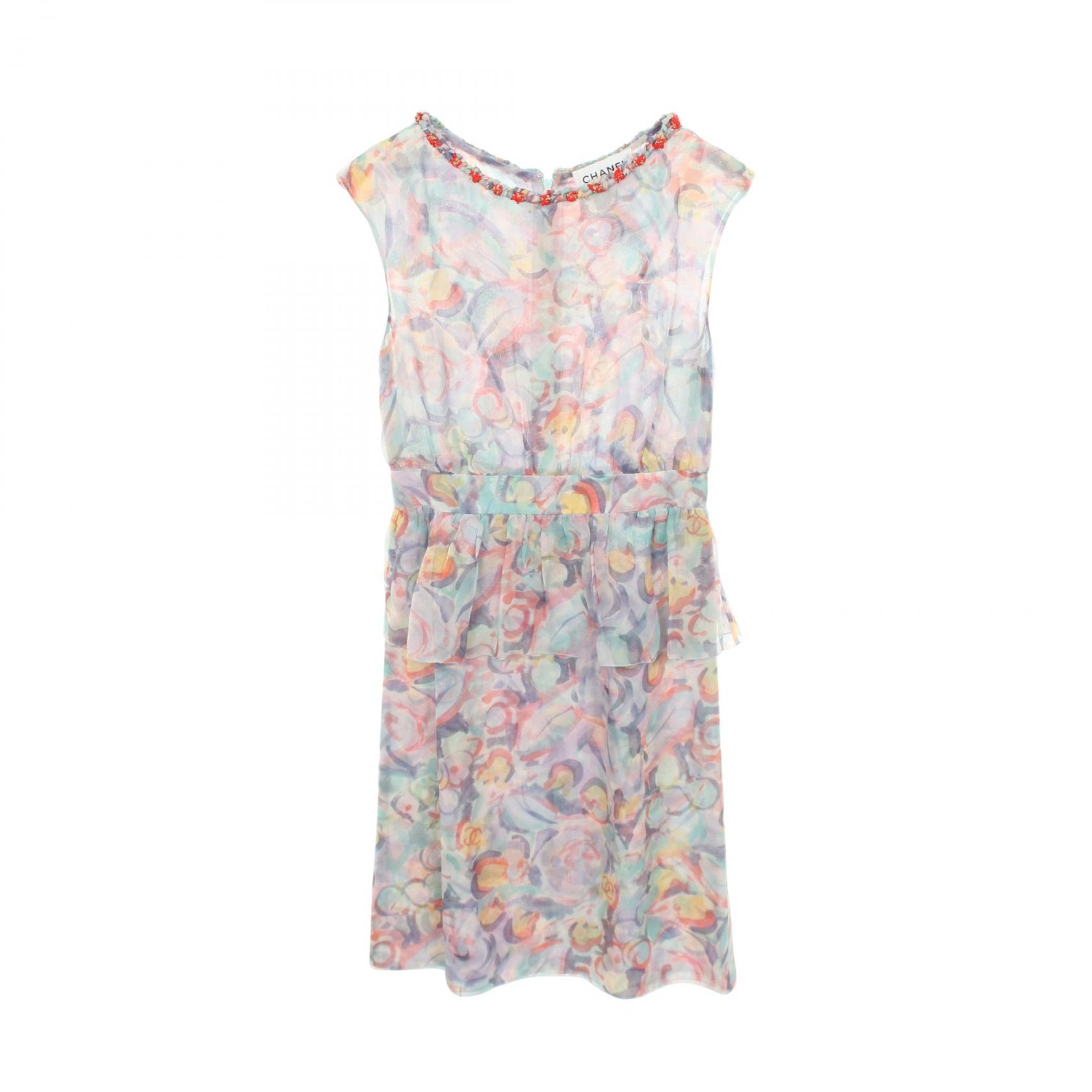 シャネル CHANEL ワンピース 衣料品 トップス シルク レディース マルチカラー 【中古】
