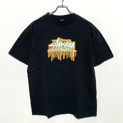 Stussy World Wide Logo T-Shirt "Black"