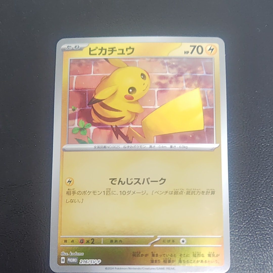 ピカチュウ P [SV-P 216](プロモカードパック「ポケカの夏がキタ!プロモカードGetキャンペーン!」)
