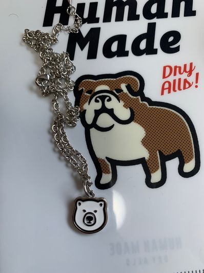 HUMAN MADE ANIMAL NECKLACE "White" HM23GD049