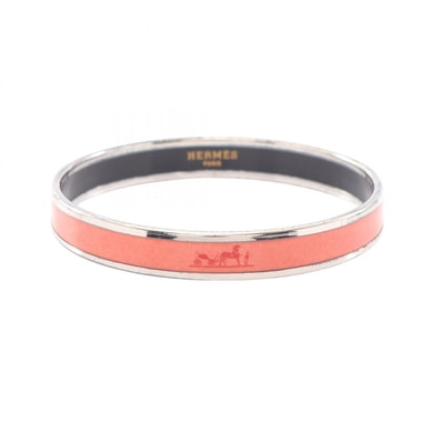 エルメス HERMES エマイユPM バングル アクセサリー メタル / 七宝 ピンク レディース シルバー系 / ピンク系 200001FP 【中古】