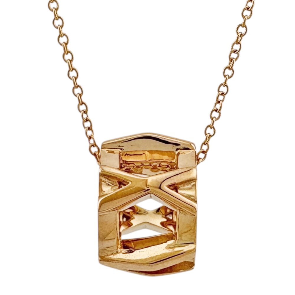 ティファニー アトラスオープン ネックレス 18金 K18ピンクゴールド レディース TIFFANY&Co. 中古