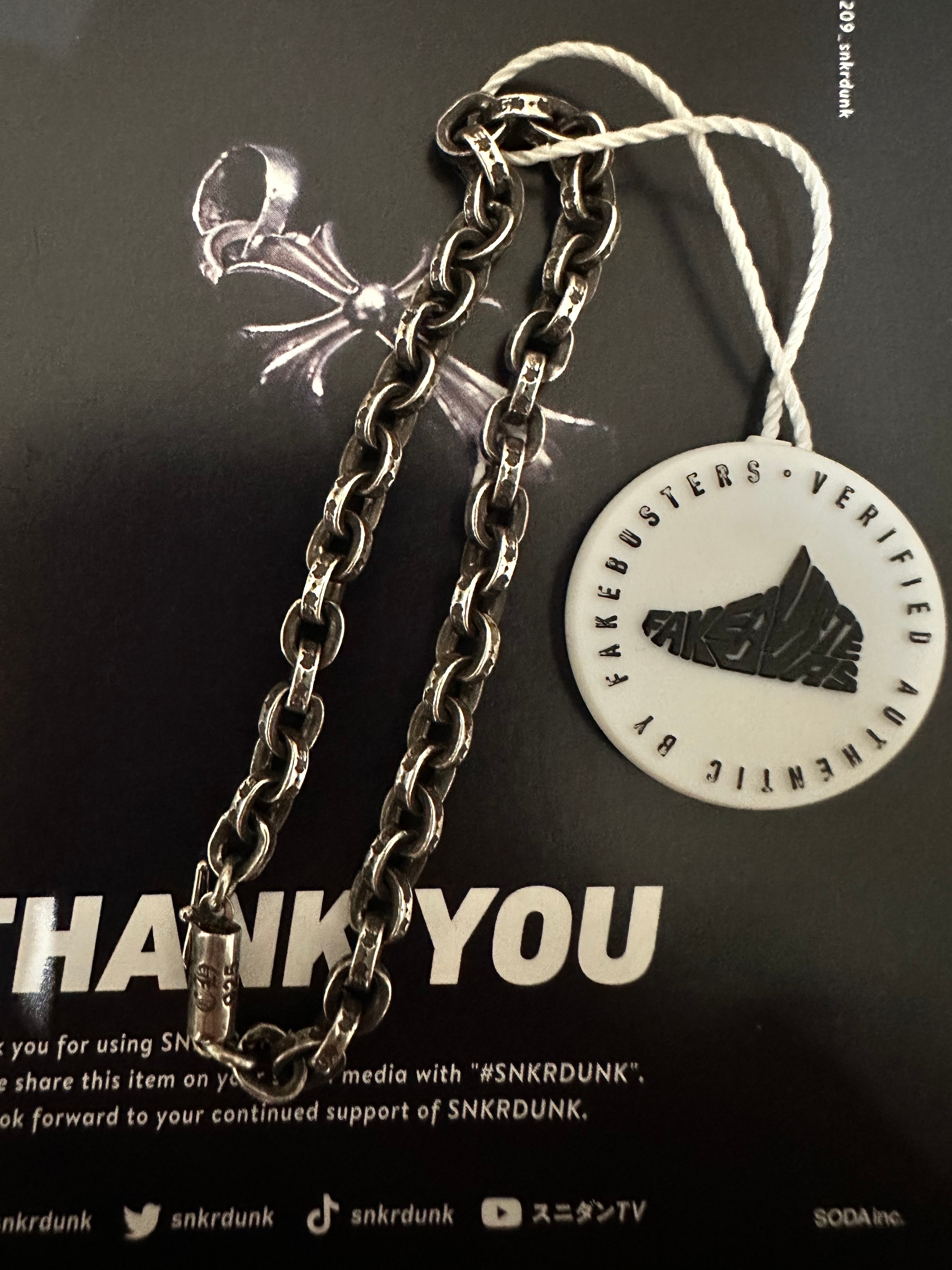 Chrome Hearts Paper Chain Bracelet "Silver"