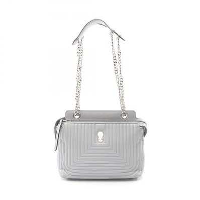 フェンディ FENDI ドットコム クリック ショルダーバッグ バッグ レザー レディース ブルー系 8BN299 【中古】