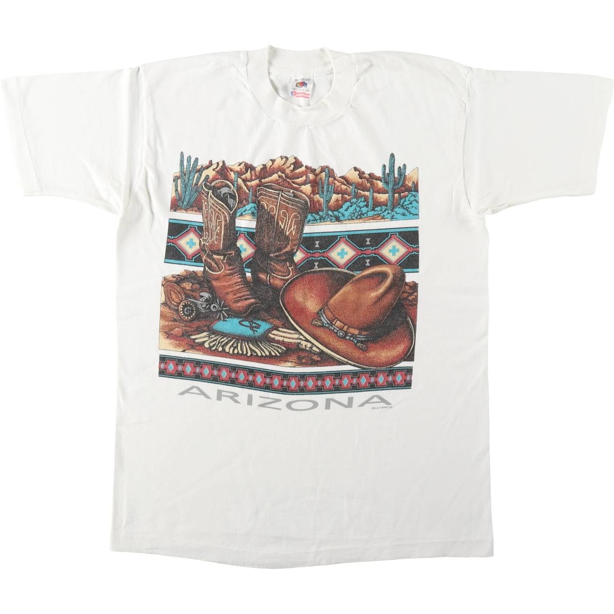 古着 90年代 フルーツオブザルーム FRUIT OF THE LOOM プリントTシャツ USA製 メンズM相当 ヴィンテージ/eaa636840