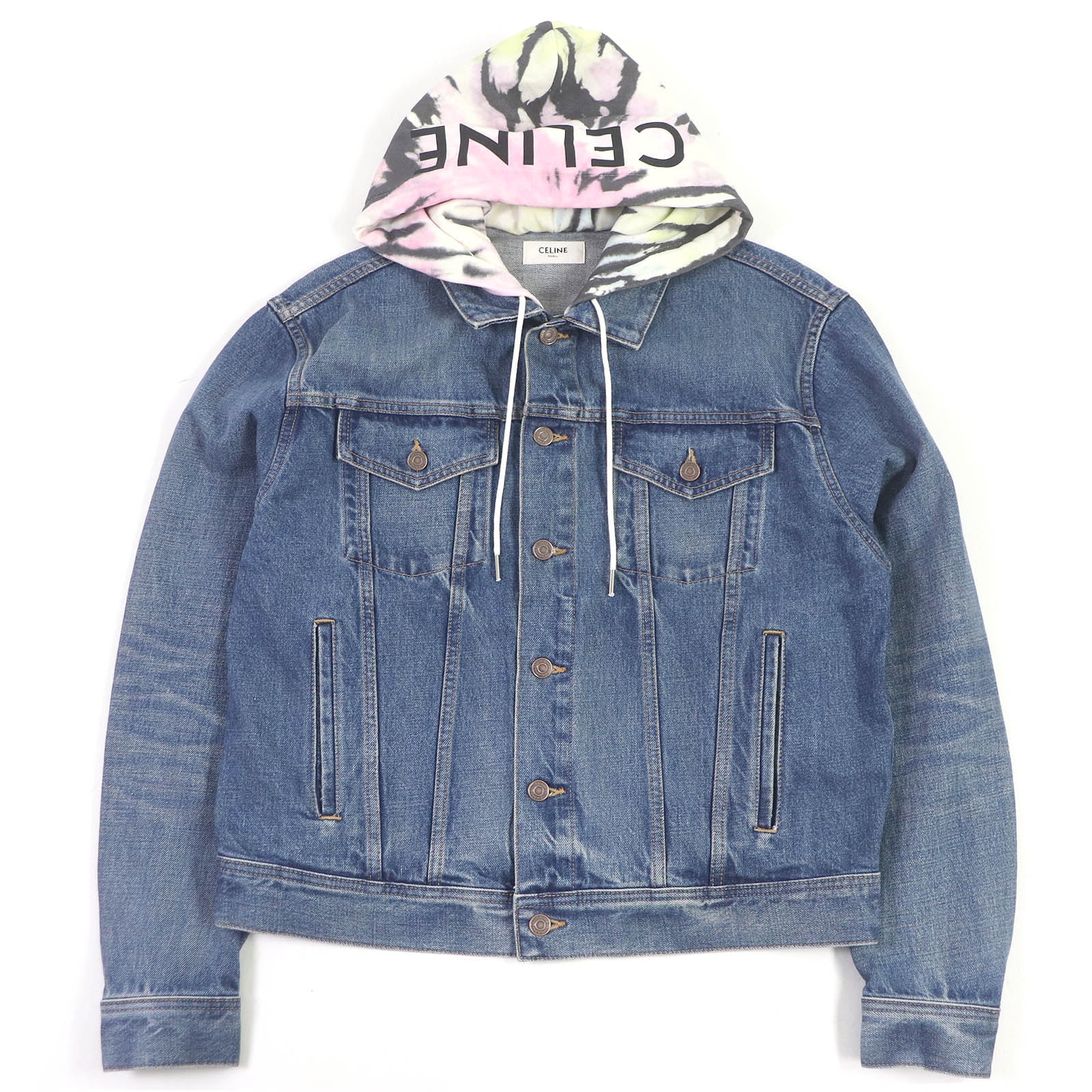 極美品 セリーヌ
 デニムジャケット インディゴブルー メンズ M 2Q660930F