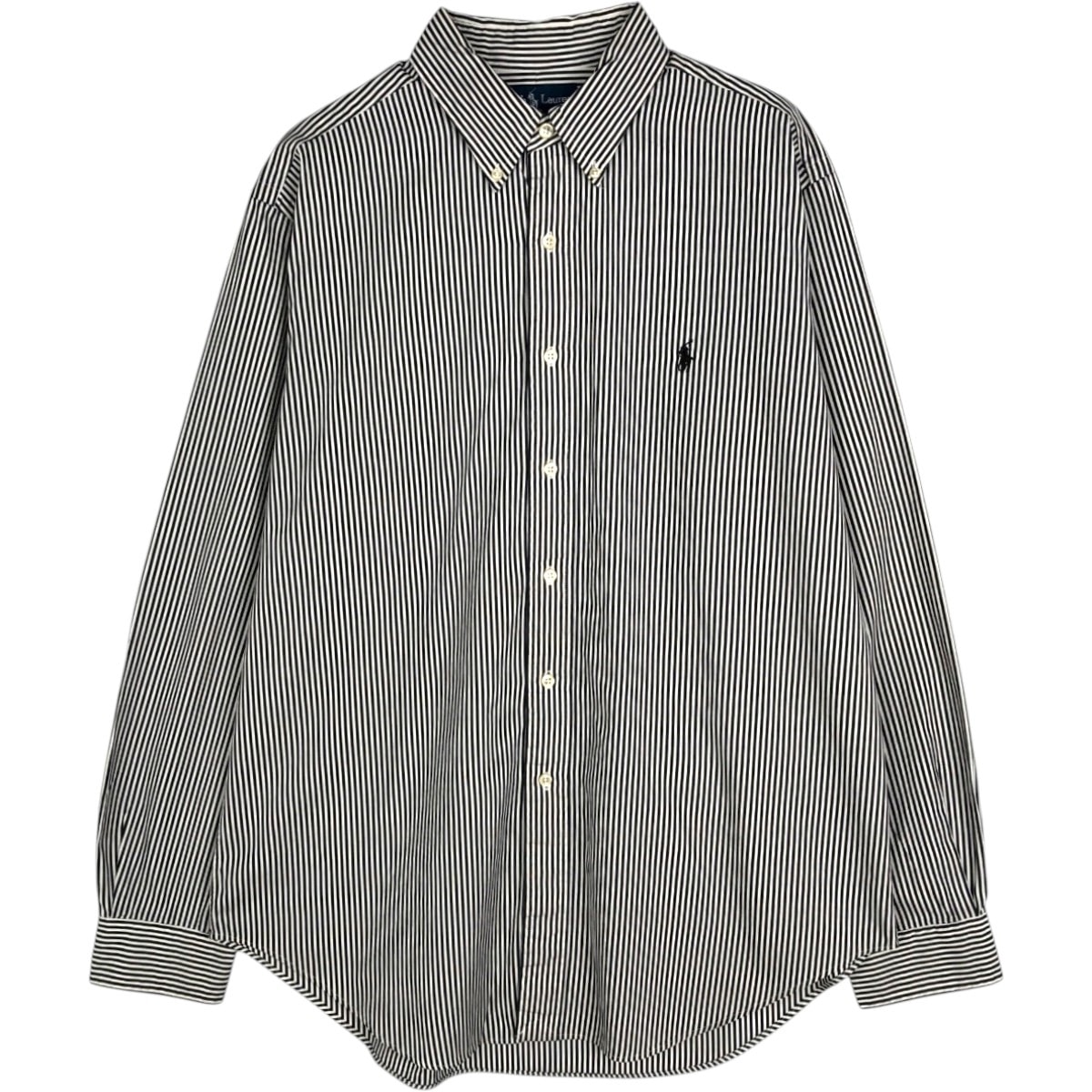 古着 90年代 ラルフローレン Ralph Lauren CLASSIC FIT 長袖 ボタンダウンストライプシャツ メンズL相当 ボタンダウン ヴィンテージ/eaa676556
