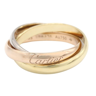 カルティエ CARTIER トリニティリング リング・指輪 ジュエリー K18(イエローゴールド) K18WG(ホワイトゴールド) K18PG(ピンクゴールド) レディース ゴールド系 / シルバー系 【中古】
