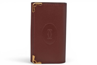 カルティエ キーケース/キーホルダー ヴィンテージ Cartier 6連 マスト ドゥ カルティエ ボルドー 2Cロゴ L300092 【中古】