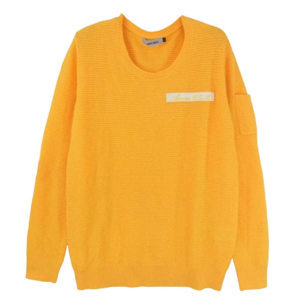 AVIREX アヴィレックス ニット 6284006 ウォッシャブル ニット イエロー系 M【中古】