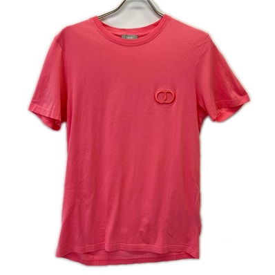 ディオール 013J600A0589 20SS ピンク CD刺繍 半袖 Tシャツ S