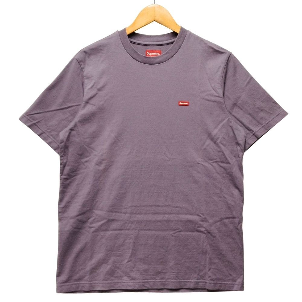 SUPREME シュプリーム Small Box S/S Tee ラバー スモールボックスロゴ 半袖Tシャツ ウォッシュドプラム 52618