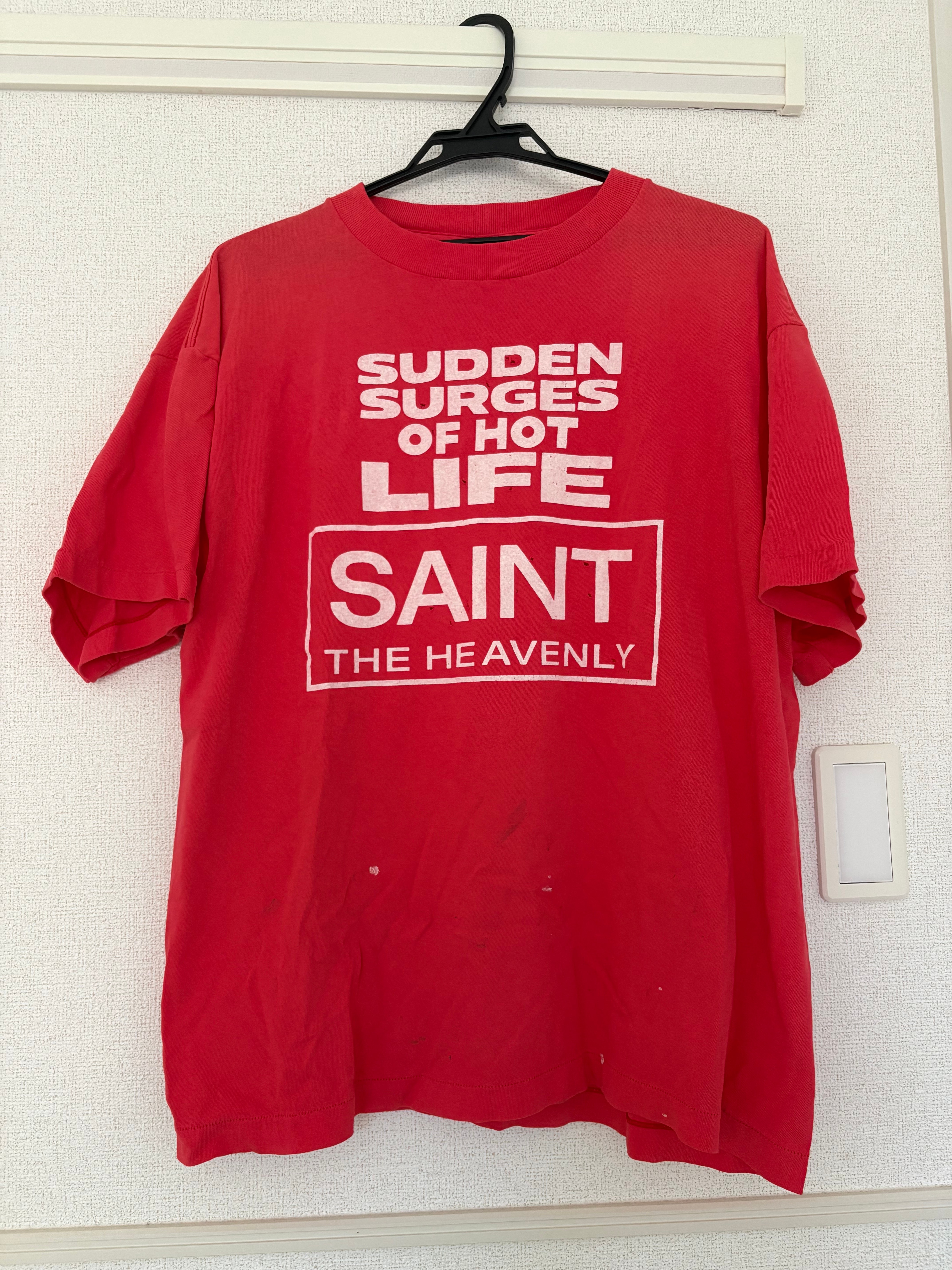 SAINT Mxxxxxx SS Tee Erupting "PinkRed"