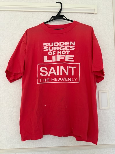 SAINT Mxxxxxx SS Tee Erupting "PinkRed"