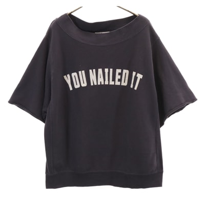 JOURNAL STANDARD relume ジャーナルスタンダードレリューム 5分袖 ボートネック スウェット Tシャツ F グレー