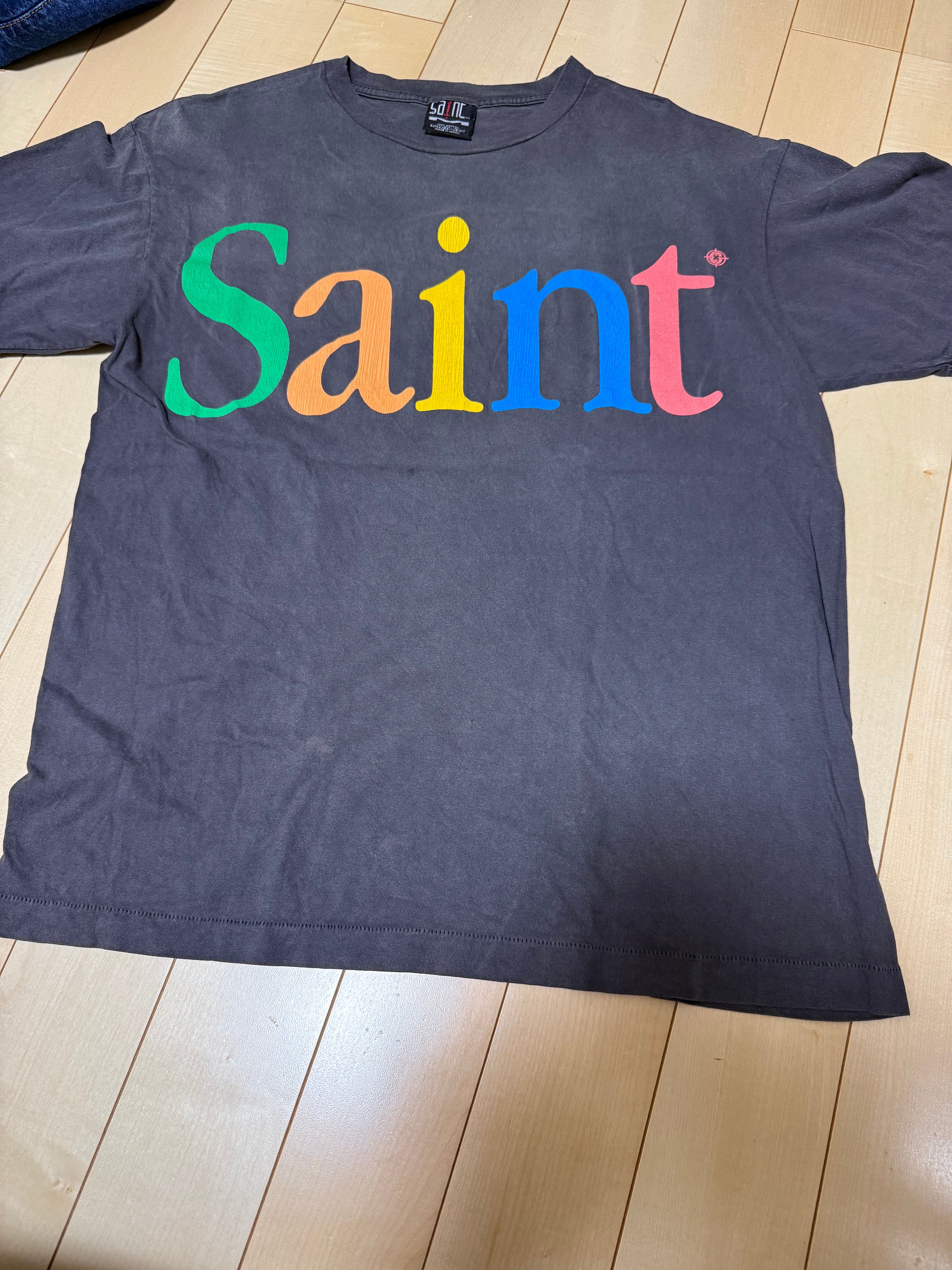 セントマイケル 24SS カラフルセイント SS Tシャツ "ブラック" 