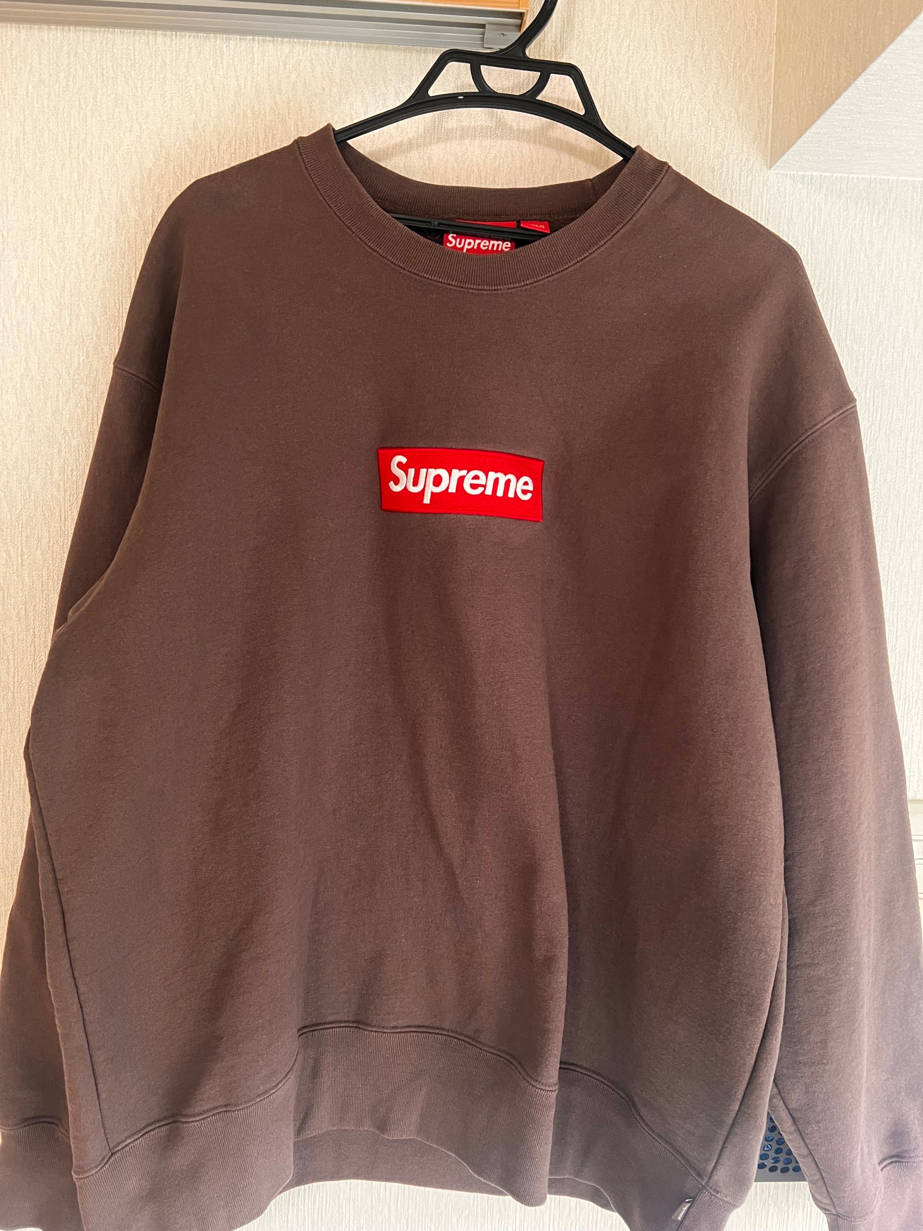 Supreme Box Logo Crewneck "Brown" (22FW)