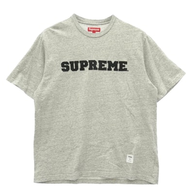 Supreme シュプリーム 25AW Collegiate Applique S/S Top カレッジ アップリケ トップ Tシャツ グレー系 L【中古】