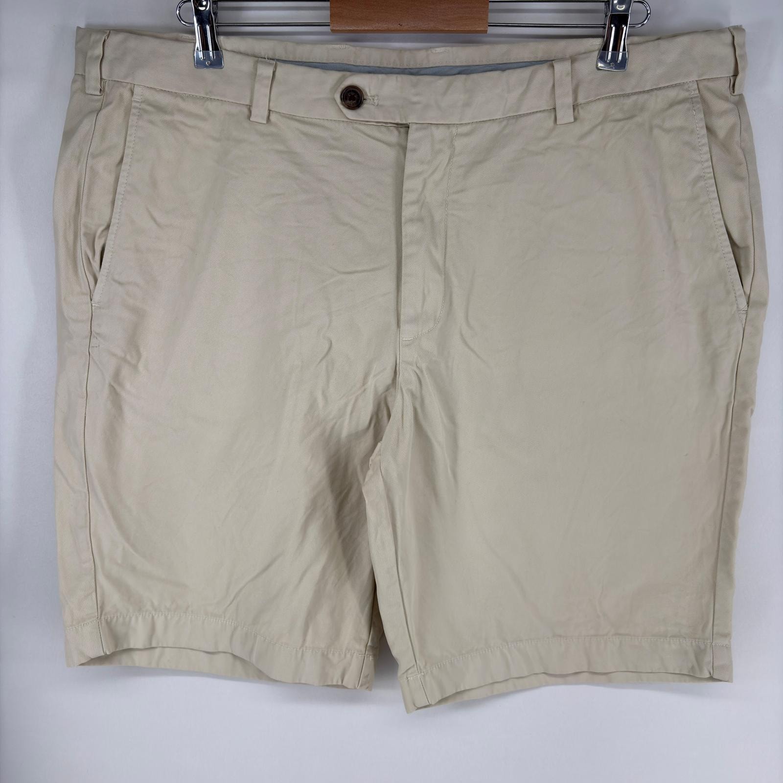 古着 ブルックスブラザーズ Brooks Brothers パンツ チノ ジップフライ 大きいサイズ ショートパンツ w40  ベージュ系 無地 メンズ