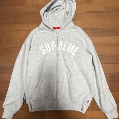 Supreme Arc Thermal Lined Zip Up Hooded Sweatshirt (25AW) "Ash Grey"