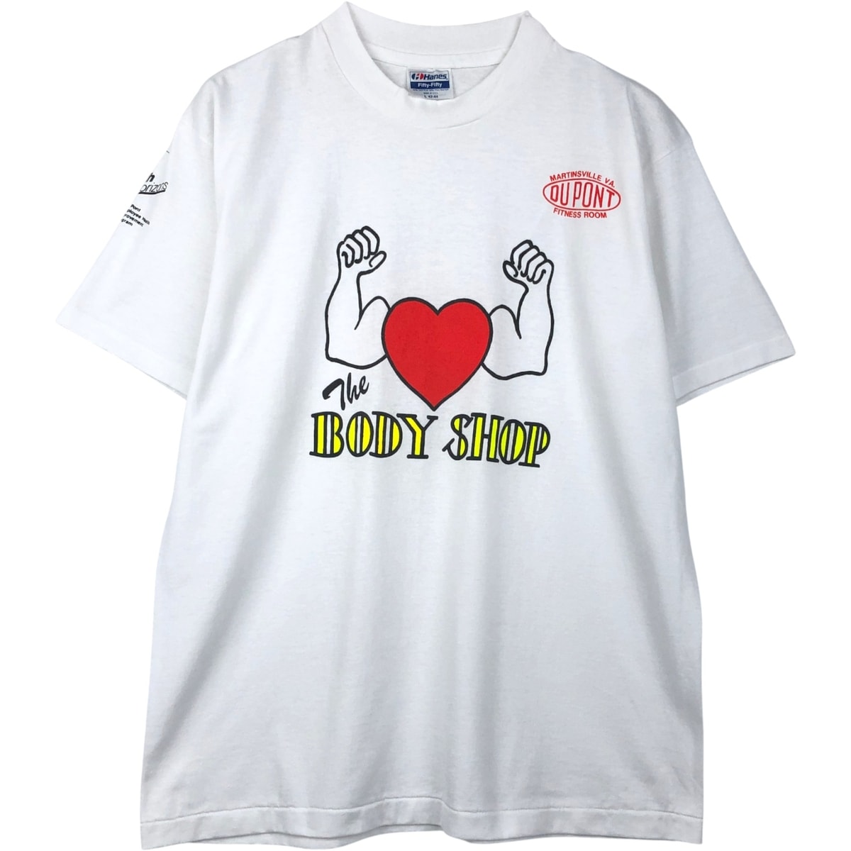 古着 80年代 ヘインズ Hanes Fifty-Fifty 青タグ DuPont デュポン アドバタイジングTシャツ USA製 メンズL相当 ヴィンテージ/eaa649006