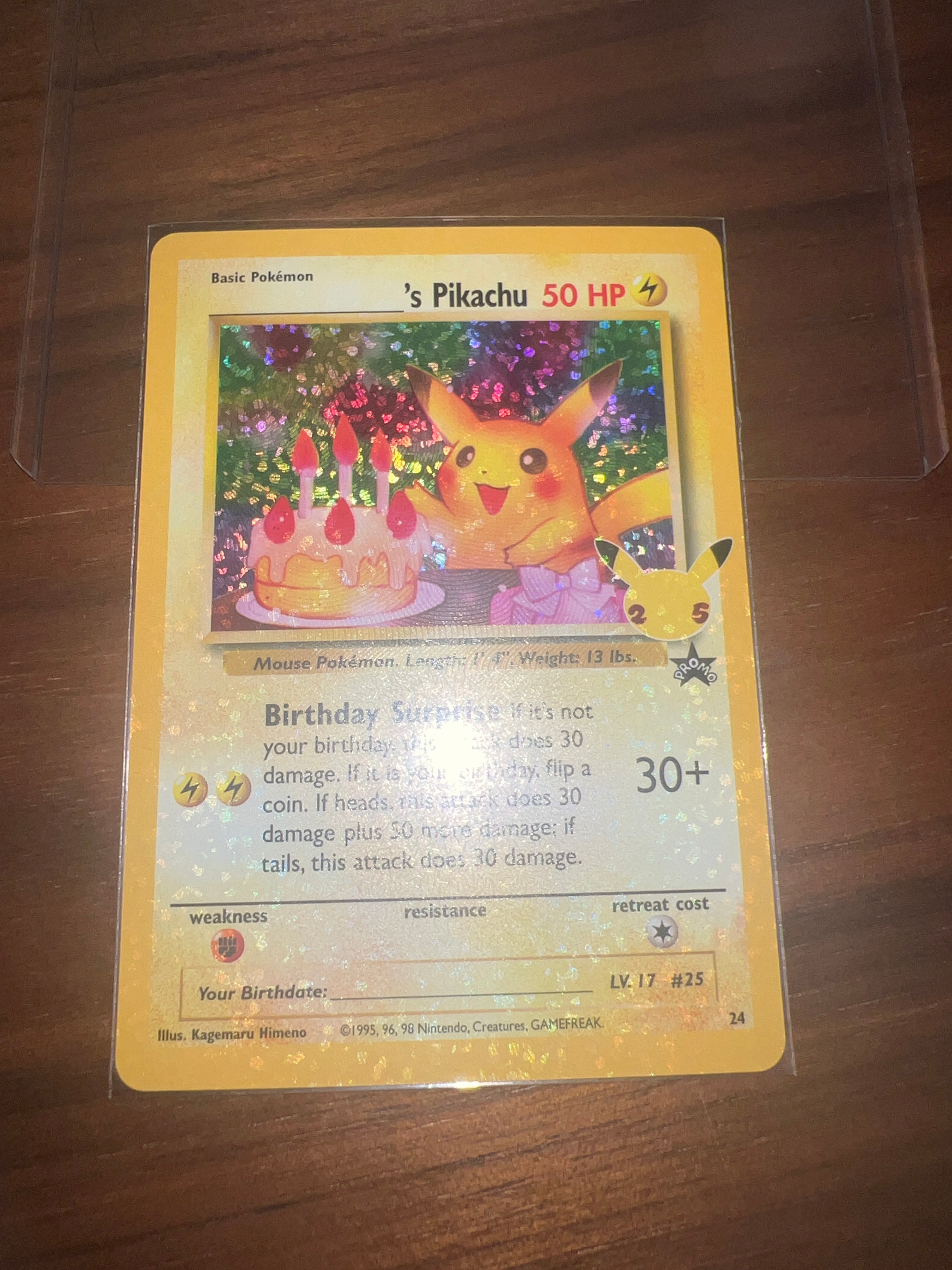 【PSA9】お誕生日　ピカチュウ　英語　おたピカ お誕生日ピカチュウ 英語版Pikachu - メルカリ