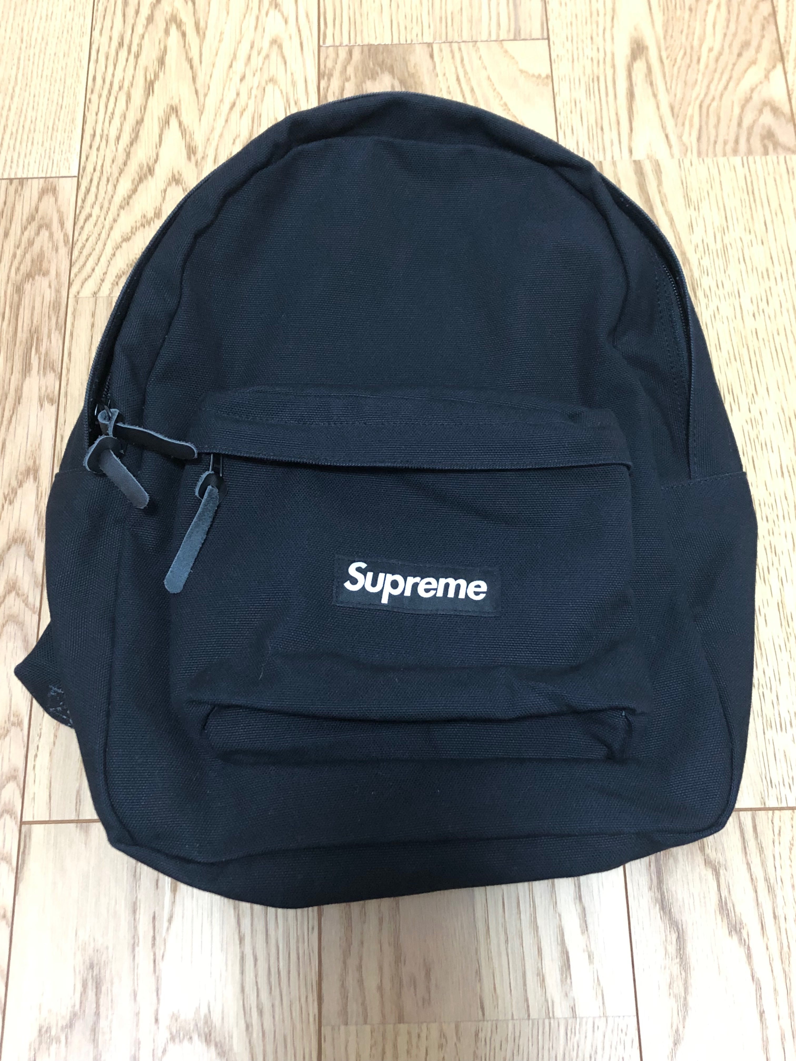 Supreme Canvas Backpack "Black"