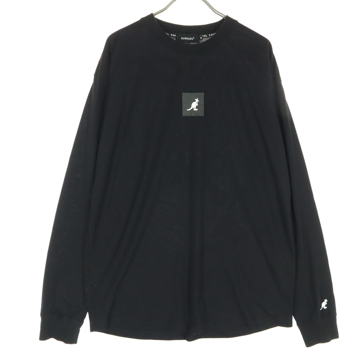 KANGOL カンゴール プリント 長袖 Tシャツ M ブラック