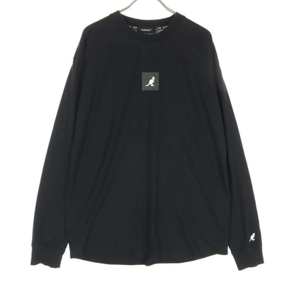 KANGOL カンゴール プリント 長袖 Tシャツ M ブラック