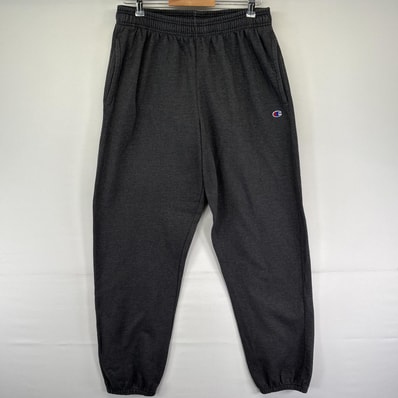 古着 チャンピオン Champion スウェットパンツ ワンポイントロゴ イージーパンツ 長ズボン XL グレー メンズ