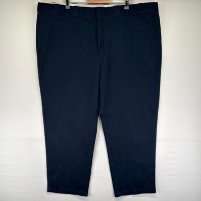 古着 ディッキーズ Dickies パンツ チノパン スラックス 874 ジッパーフライ ストレート 大きいサイズ W50 L30 ネイビー系 メンズ
