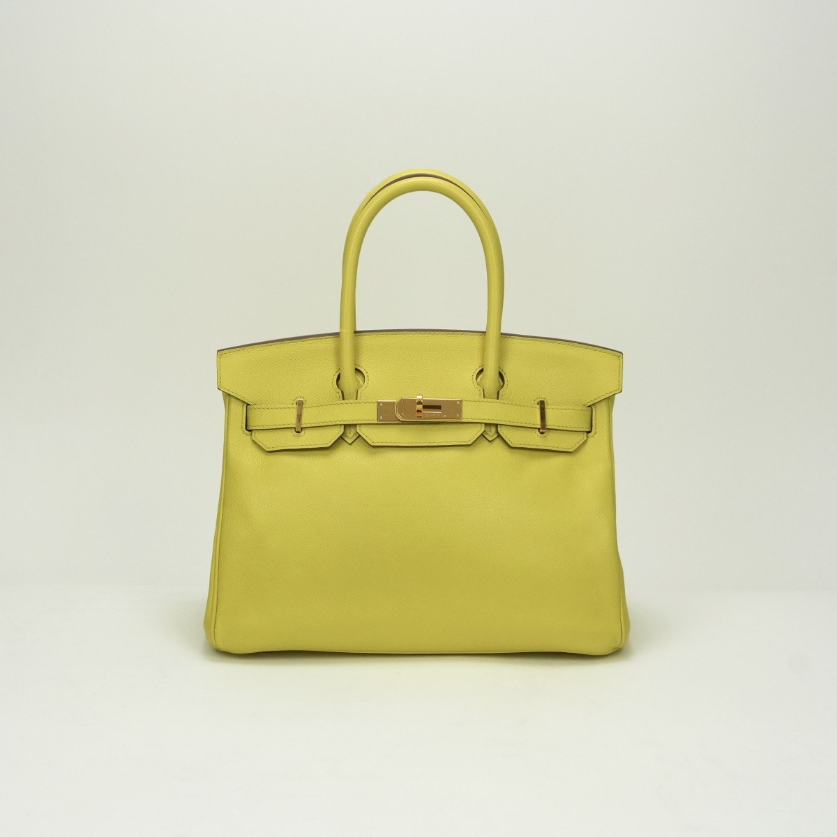 エルメス HERMES バーキン30 バーキン 30 バッグ トートバッグ エプソン スフレ SOUFRE イエロー 黄 ゴールド金具 ハンドバッグ ヴォーエプソン