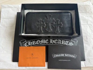 正規品!CHROME HEARTS クロムハーツ セメタリークロスウォレット 財布