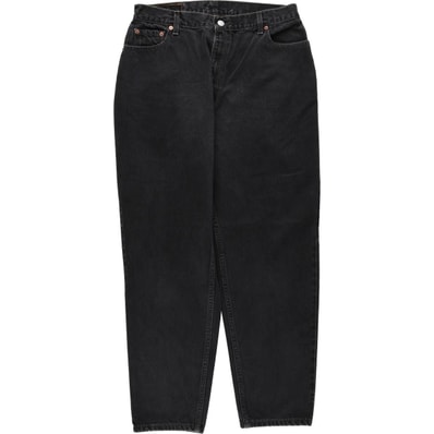 古着 90年代 リーバイス Levi's 550 RELAXED FIT ブラックデニム テーパードデニムパンツ USA製 メンズw33相当 ヴィンテージ/eaa663189