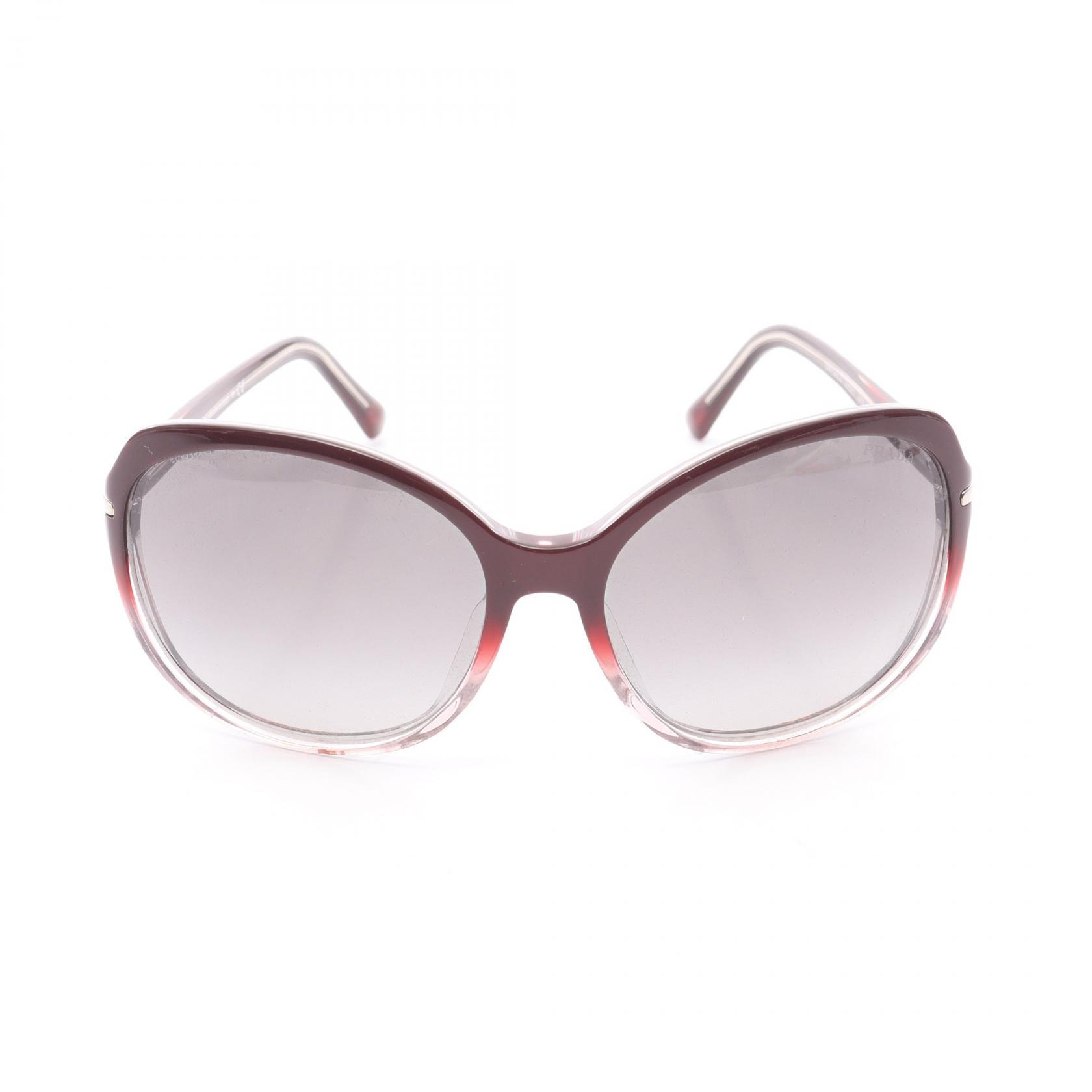 プラダ PRADA サングラス 衣料品 プラスチック レディース ボルドー系 / ブラック系 【中古】