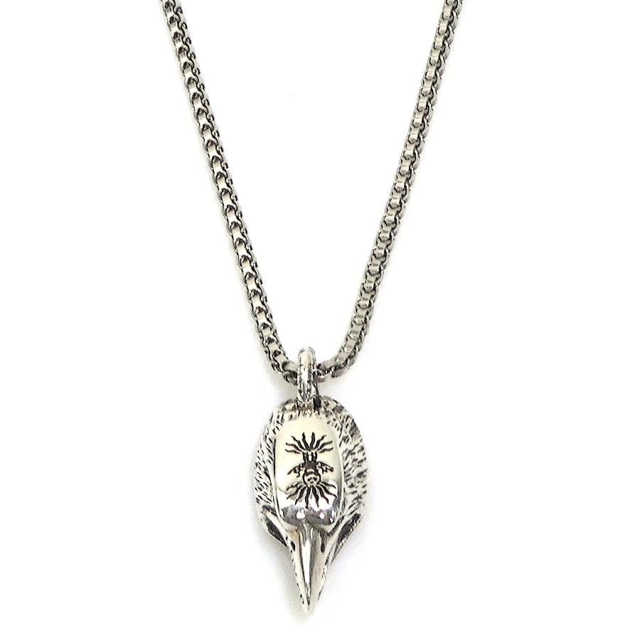 グッチ GUCCI ネックレス アンガーフォレスト イーグル シルバー925 シルバー ユニセックス【中古】 h32089k