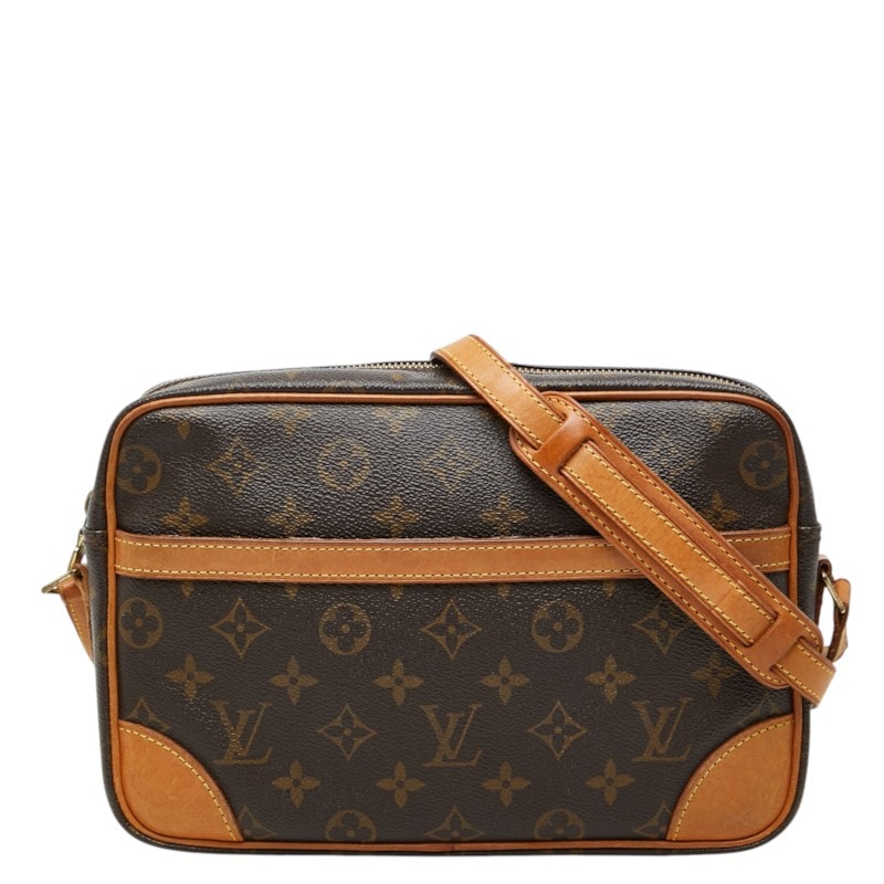 ルイ ヴィトン モノグラム トロカデロ27 斜め掛け ショルダーバッグ M51274 ブラウン PVC レザー レディース LOUIS VUITTON 中古