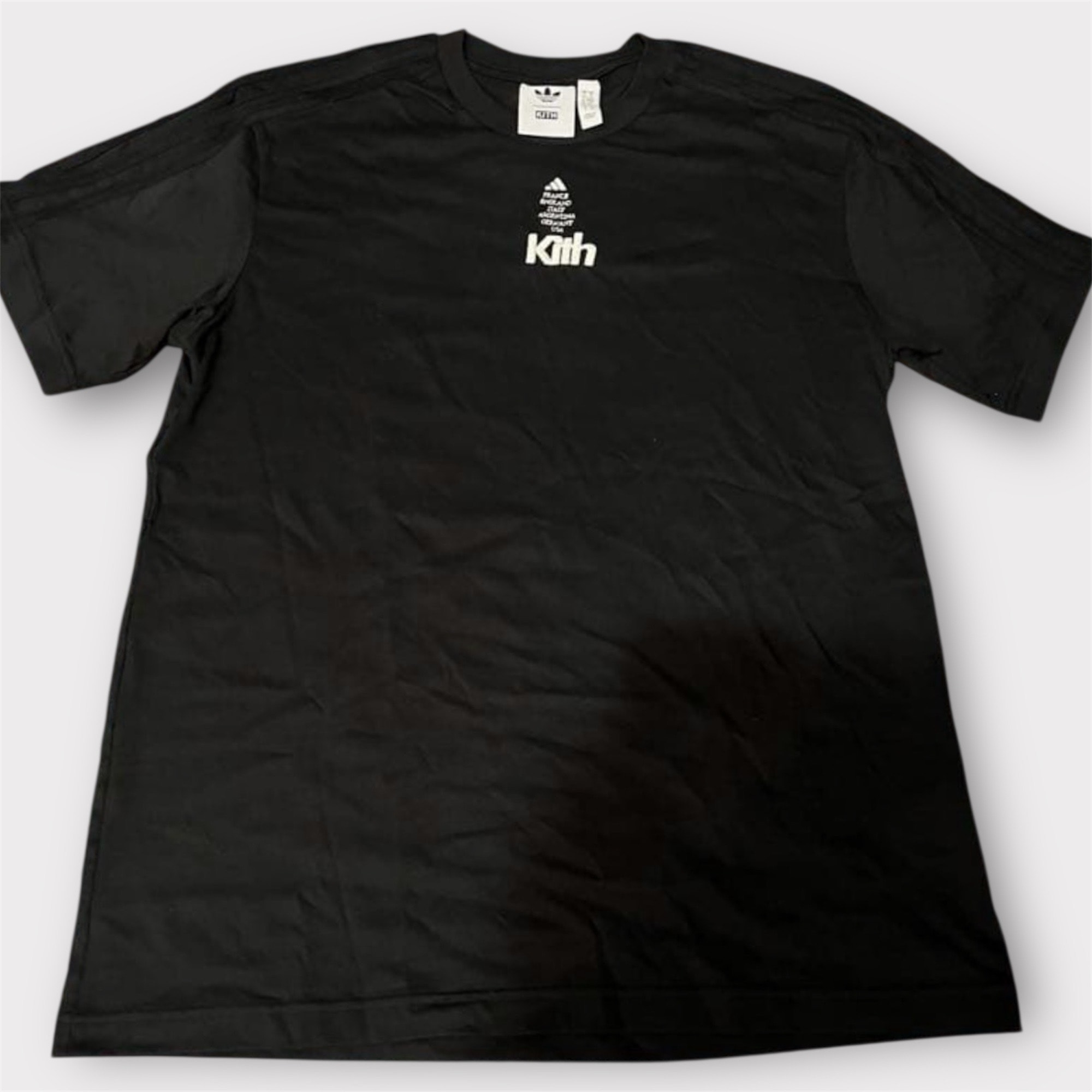 Kith x adidas Football Short Sleeve Tee "Black"