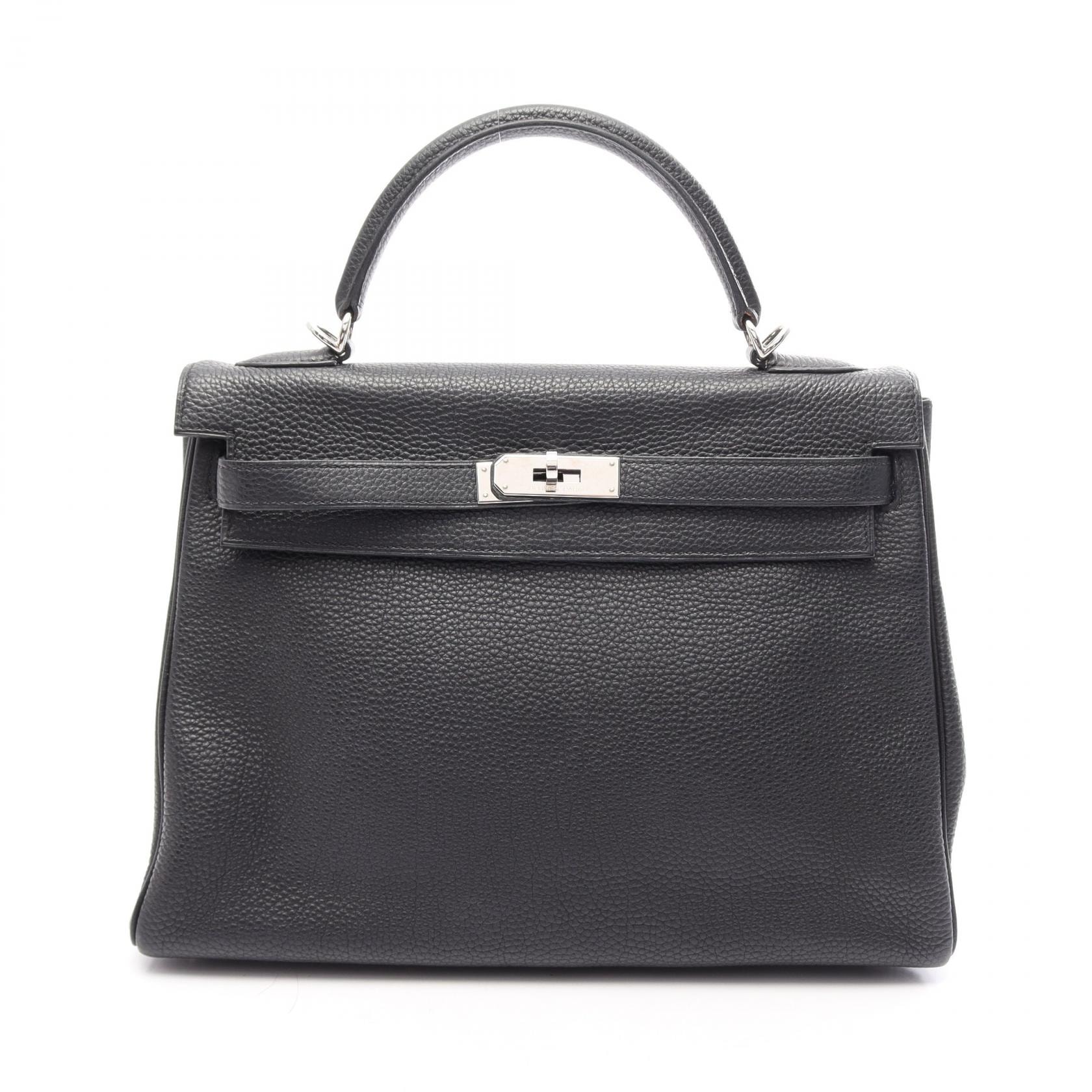 エルメス HERMES ケリー32 2WAY ハンドバッグ バッグ レザー トゴ トゴ □J刻印(2006年製造) レディース ブラック系 【中古】
