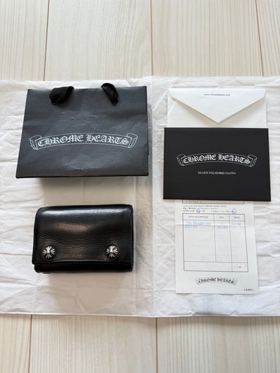 インボイス原本付き!超美品/付属品完備/値下げ交渉可能 / 正規品!CHROME HEARTS クロムハーツ 3FOLD スリーフォールド ウォレット 財布