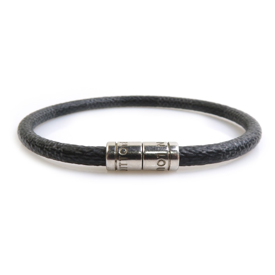 ルイ ヴィトン LOUIS VUITTON ブレスレット ダミエ グラフィット ブラスレ キープイット ダミエグラフィットキャンバス ブラック メンズ【中古】 h32082i